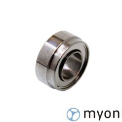 Radial ceramic ball bearing, 3.175 x 5.98/6.35 x 2.78/1.66, stepped outer ring