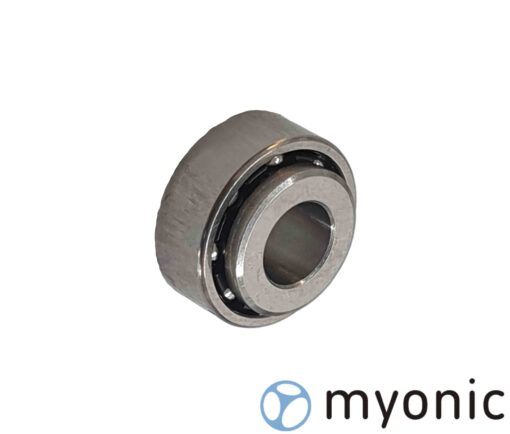Radial stainless steel ball bearing, 3.00 x 7.00 x 2.50/3.35, extended inner ring